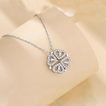 Collar Corazón Trébol | Amor Vinculo Eterno